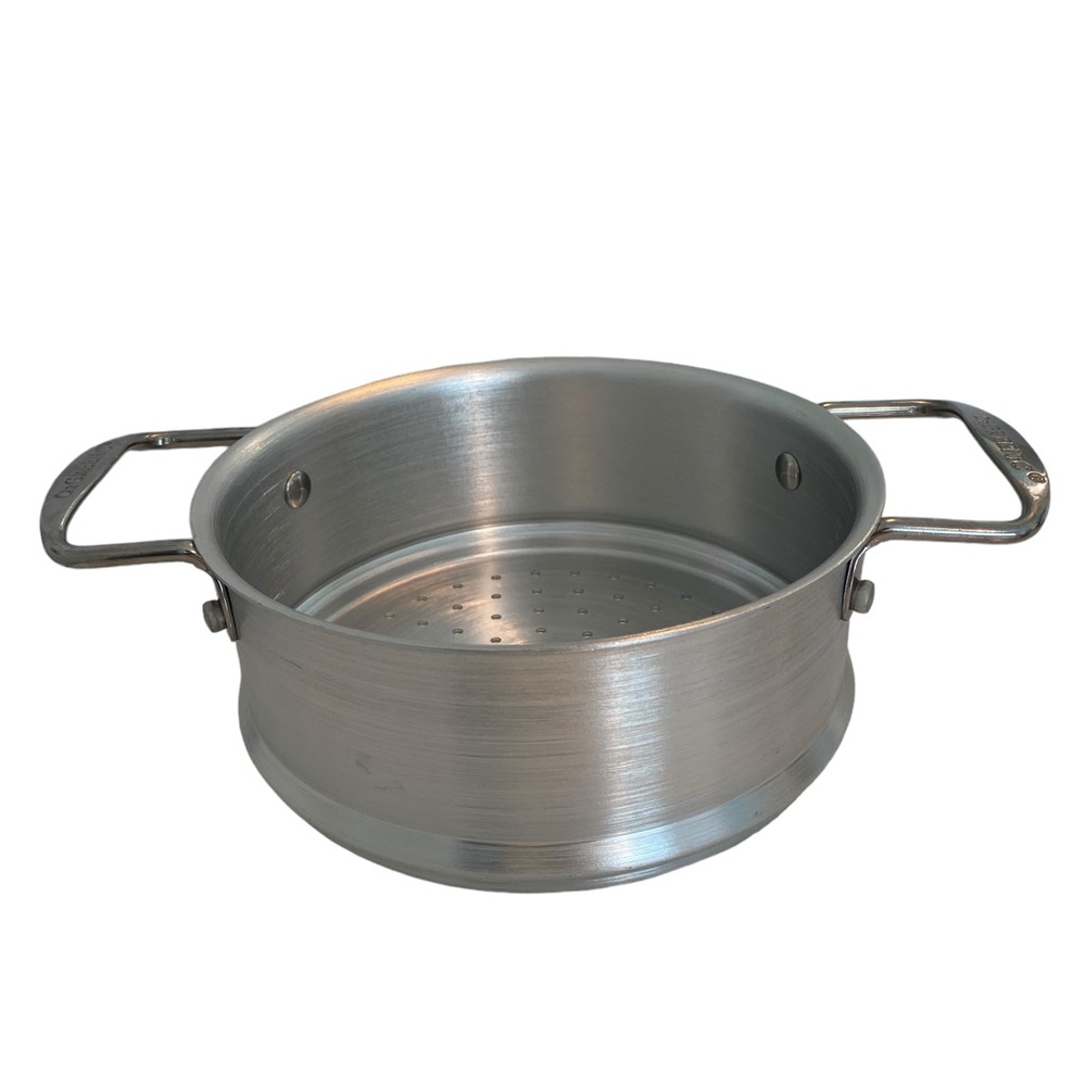 ORGREENIC 8.5” Aluminum Strainer Steamer Insert Pot with handles